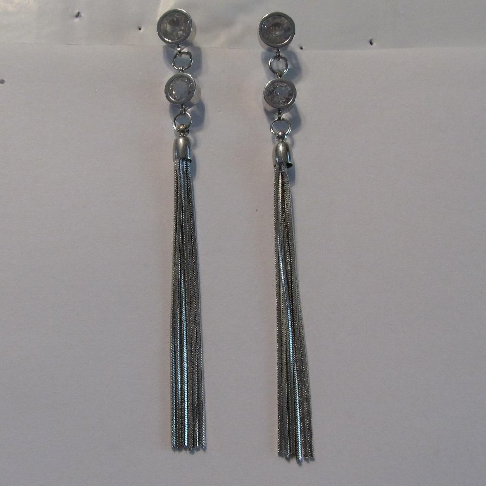 5 pairs Paparazzi silver earrings